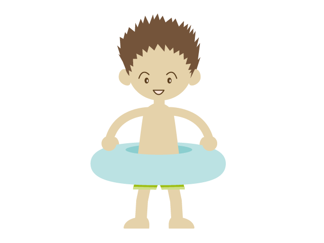 cycling clipart child swimming