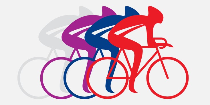 cycling clipart cycling team