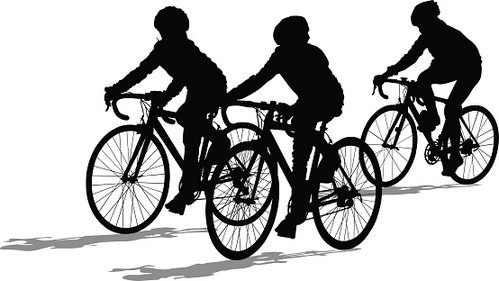cycling clipart group cycling