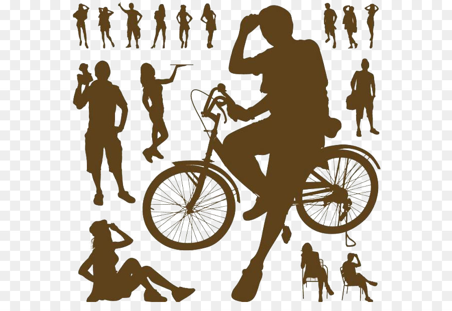 cycling clipart human silhouette