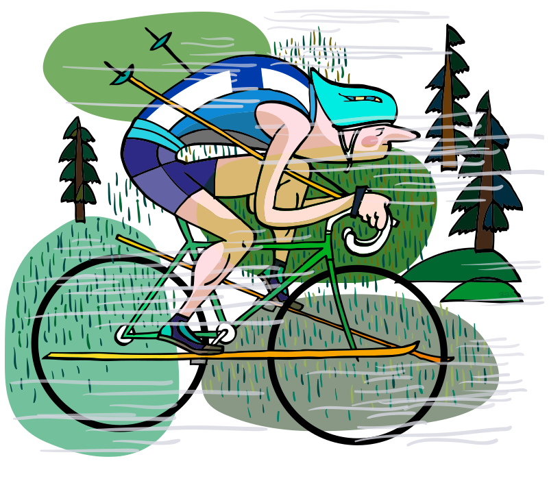 cycling clipart peloton