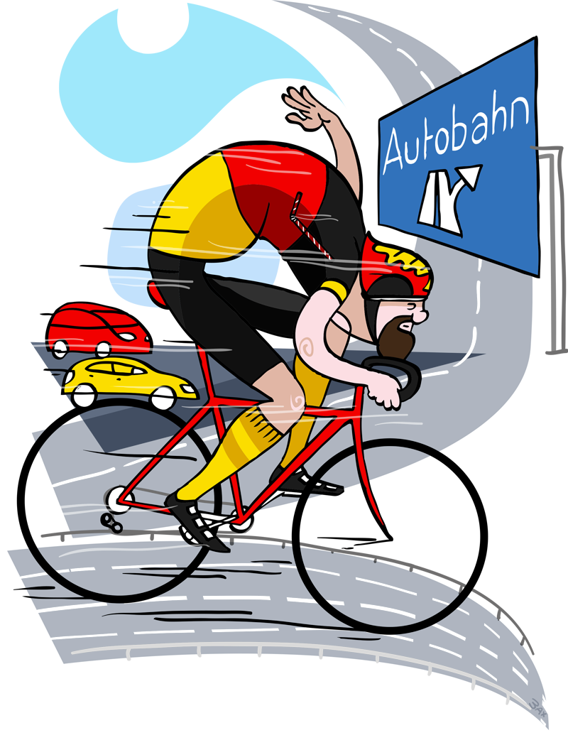 cycling clipart peloton