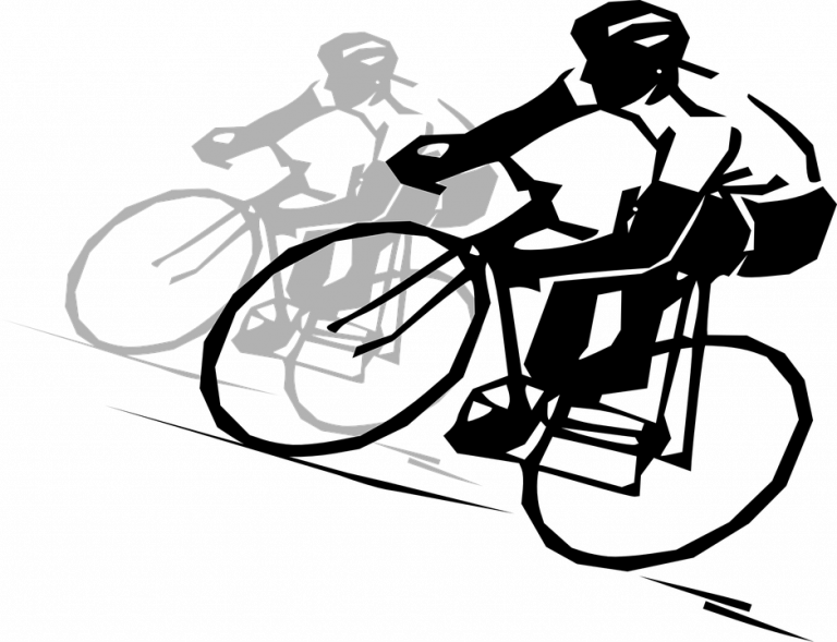 cycling clipart peloton