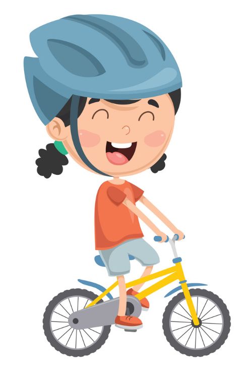 cycling clipart summer