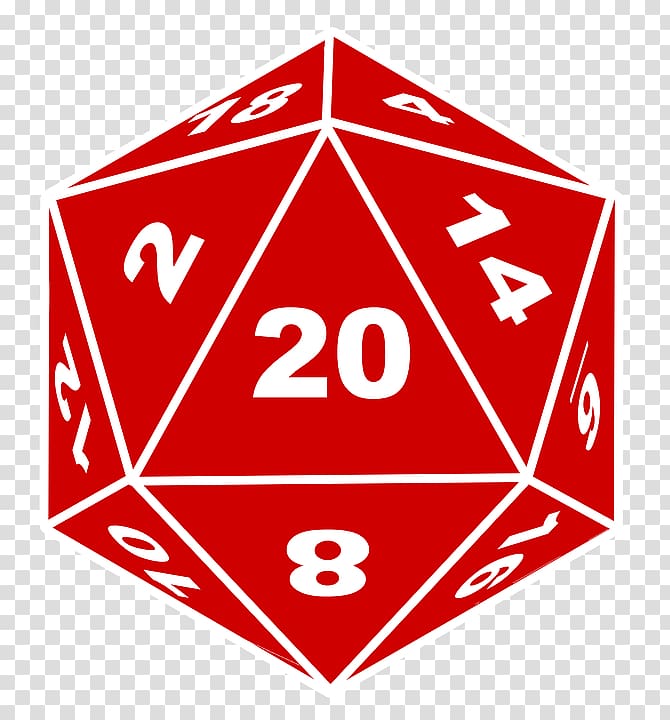 d20 clipart red