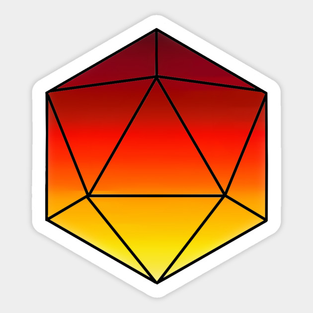 D20 clipart red. Fade d 