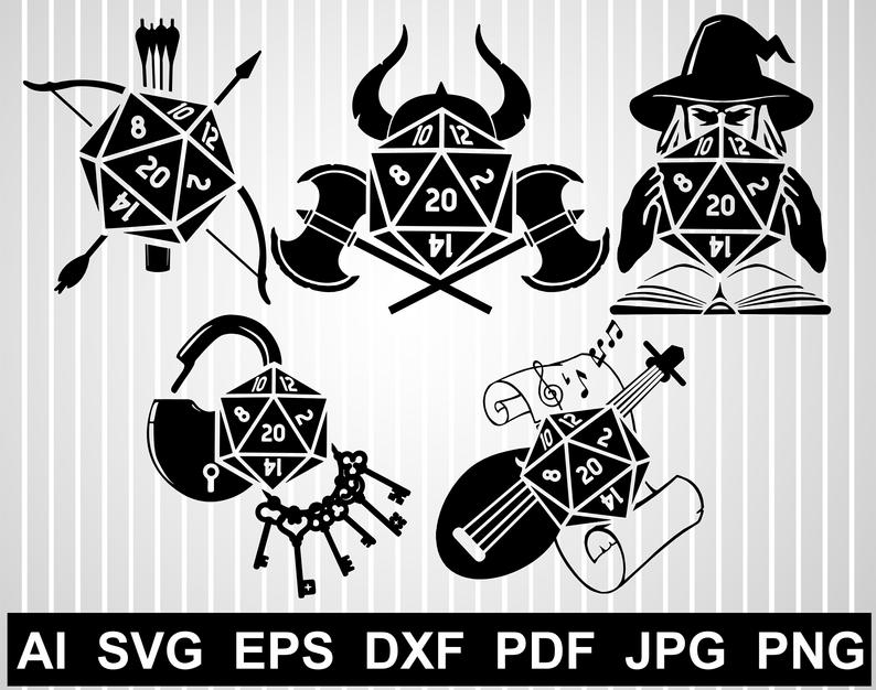 d20 clipart role playing game