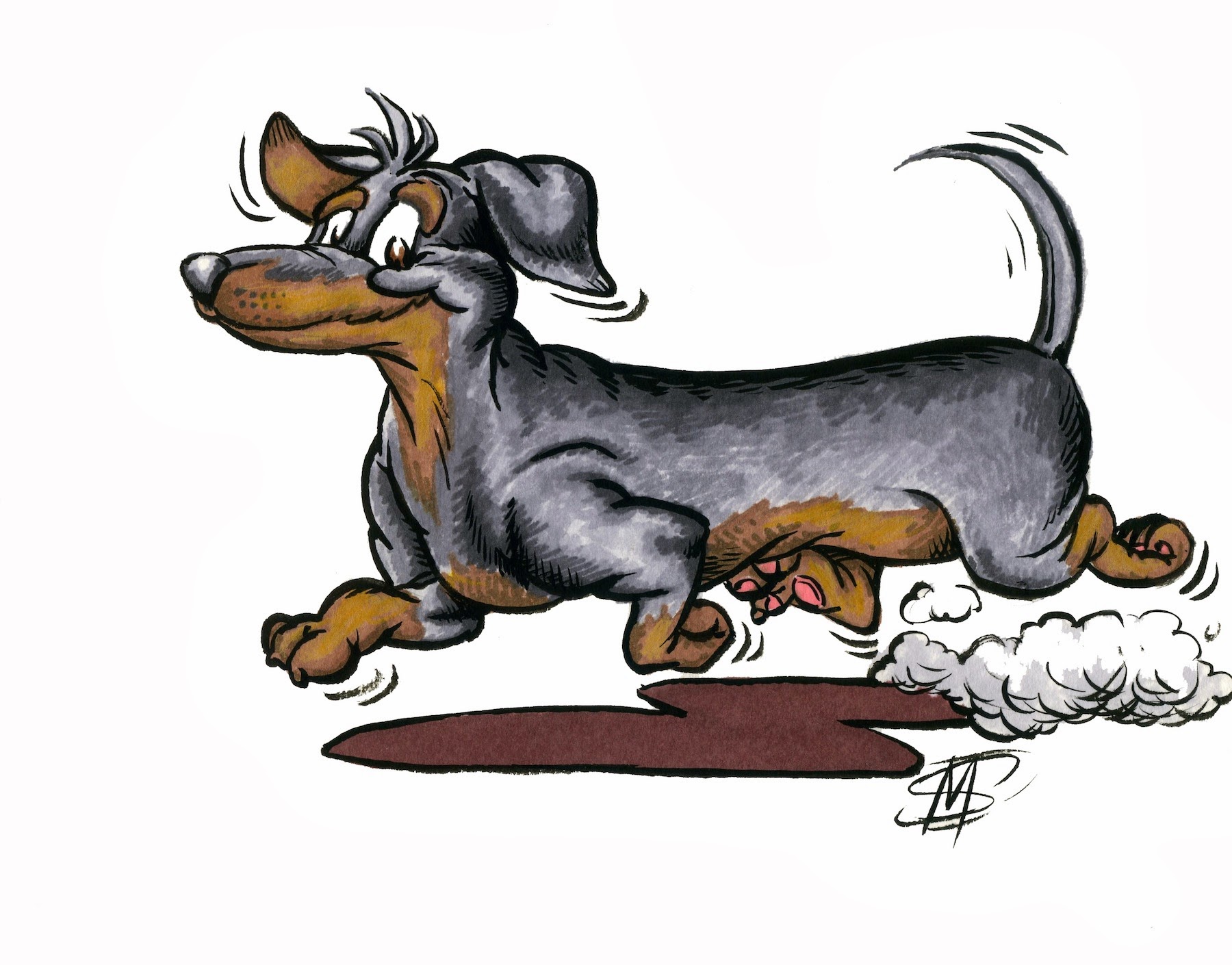 dachshund clipart brown dachshund