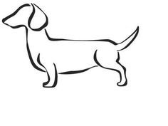 Dachshund clipart dachshund outline. Tattoos tattoo 