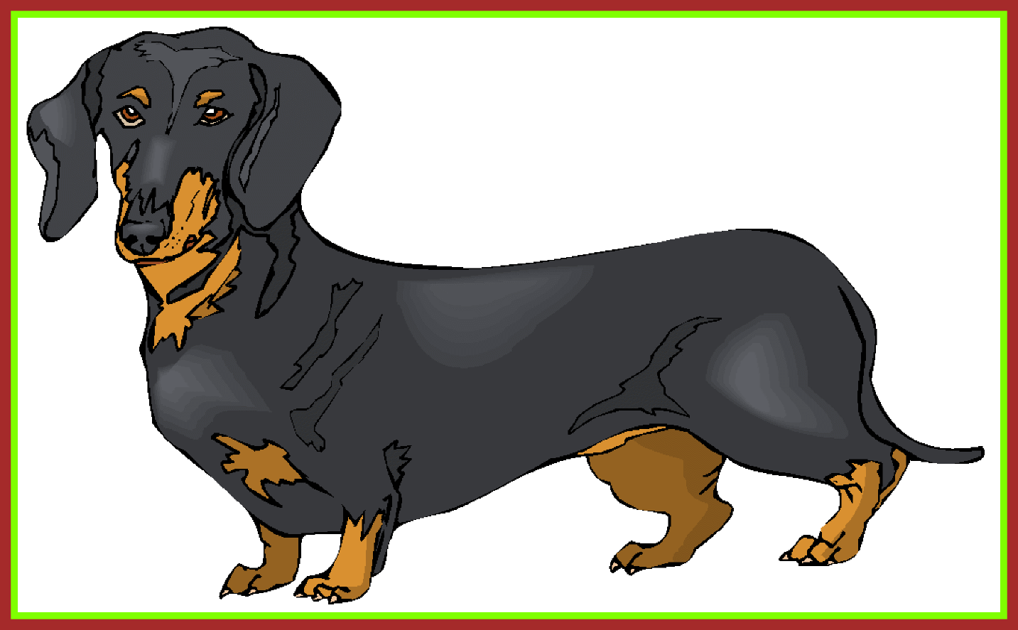 Frames illustrations hd images. Dachshund clipart dpg