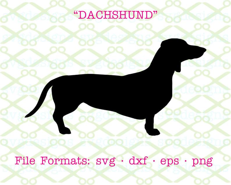 Dachshund clipart dxf. Svg eps png dog