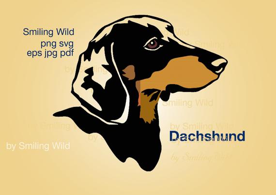 dachshund clipart head