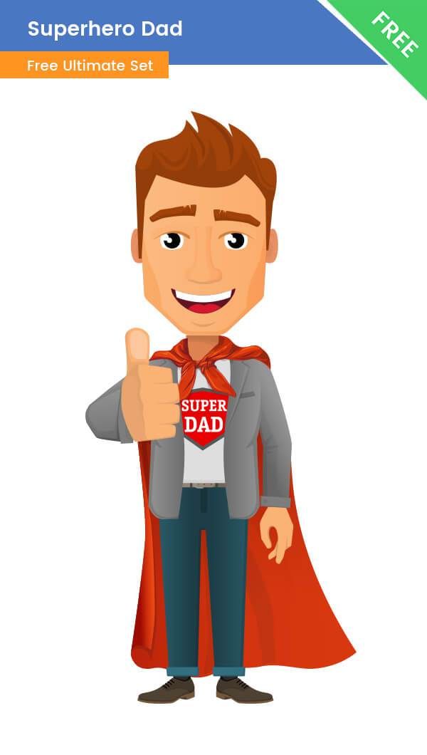 dad clipart animated