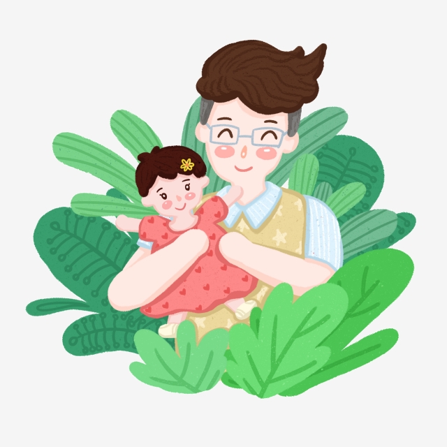 dad clipart baby girl