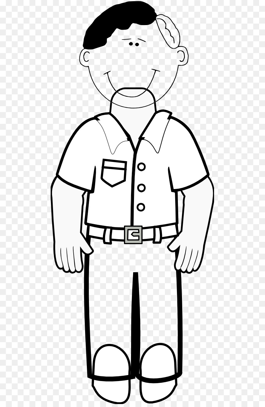 dad clipart black and white