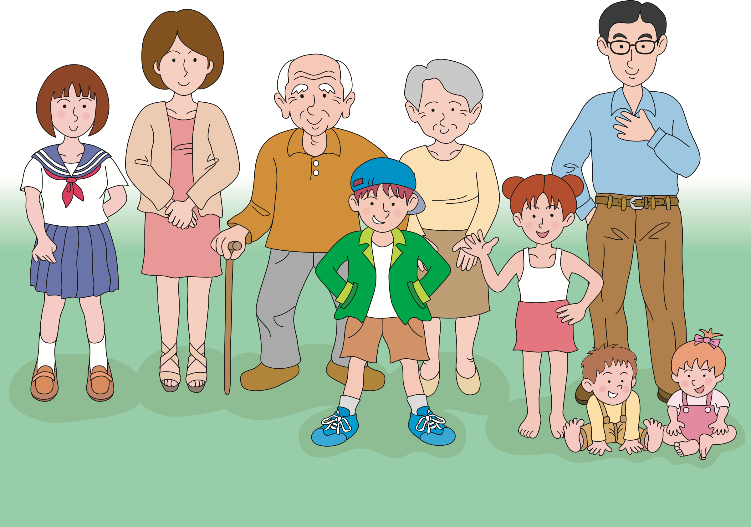 grandfather clipart family