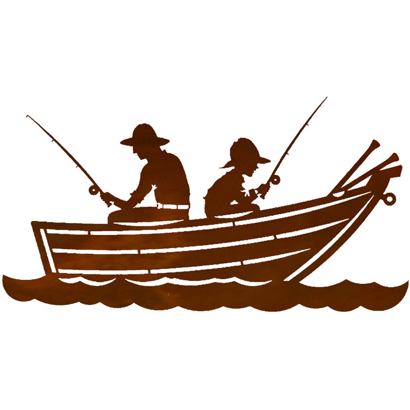 fisherman clipart row boat