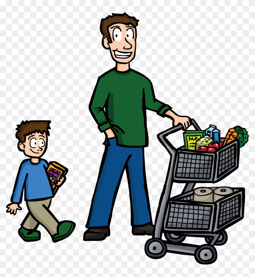 dad clipart shopping