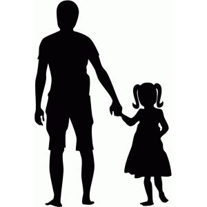 dad clipart silhouette