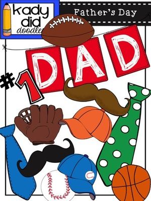 Fathers day from kady. Dad clipart things