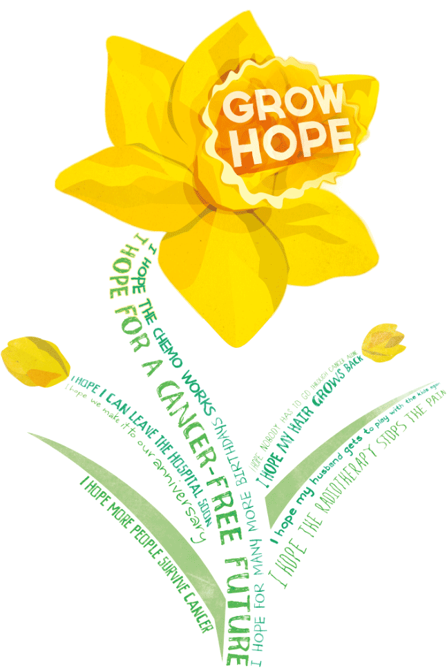 Daffodil clipart cancer. Day every donation grows