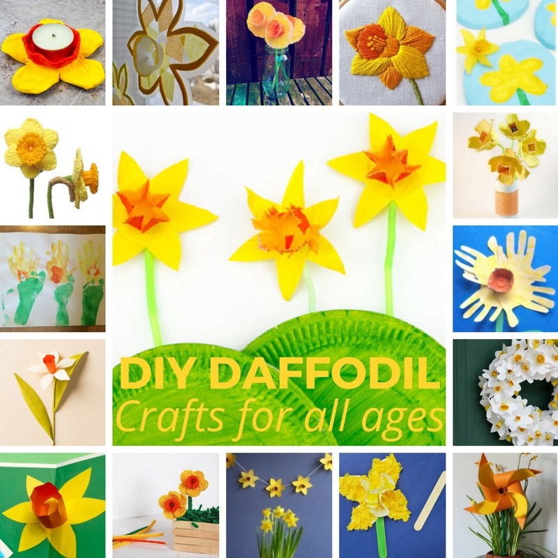 Diy crafts for kids. Daffodil clipart kid