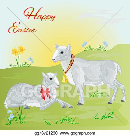 daffodil clipart lamb