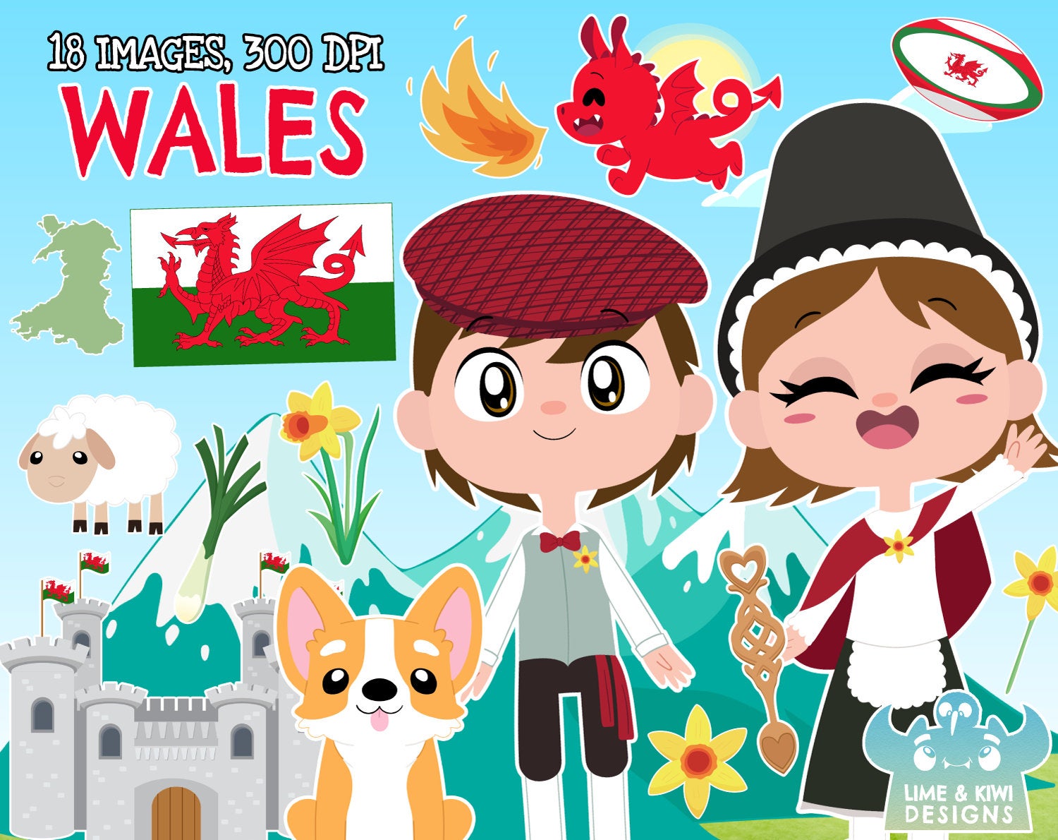 daffodil clipart thing welsh