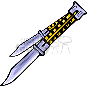 Dagger clipart vector. Chinese butterfly knife royalty