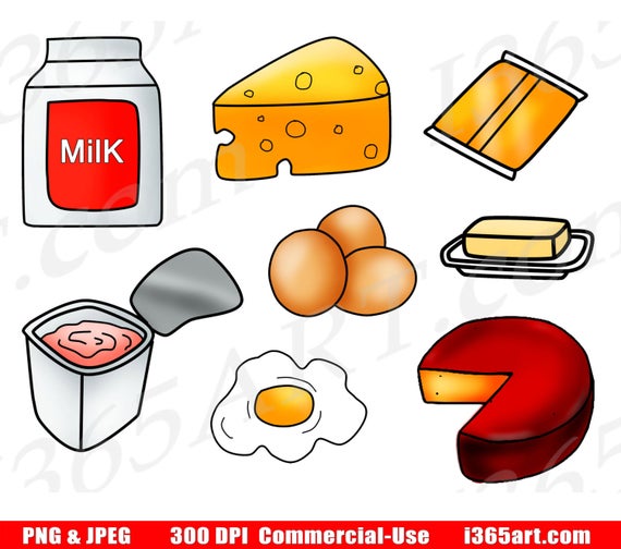  off food groups. Dairy clipart clip art