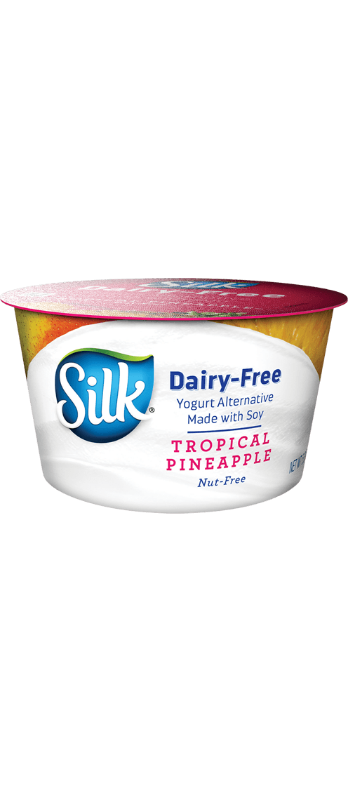 Yogurt clipart spoonful. Tropical pineapple soy dairy