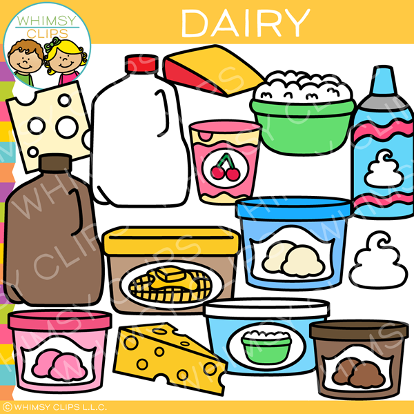 Group clip art . Dairy clipart dairy food