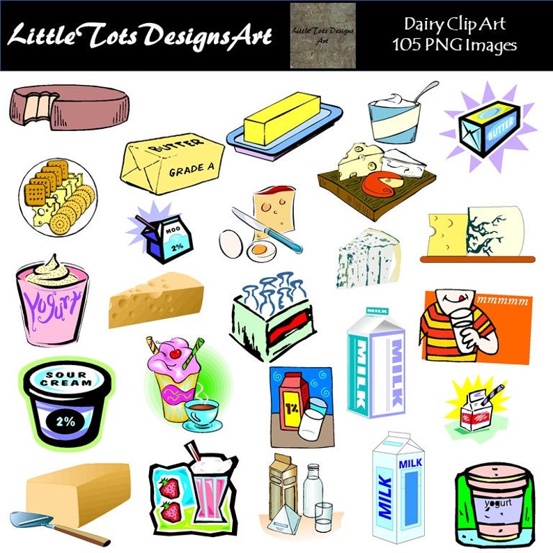 Dairy clipart dairy food. Foods clip art treats