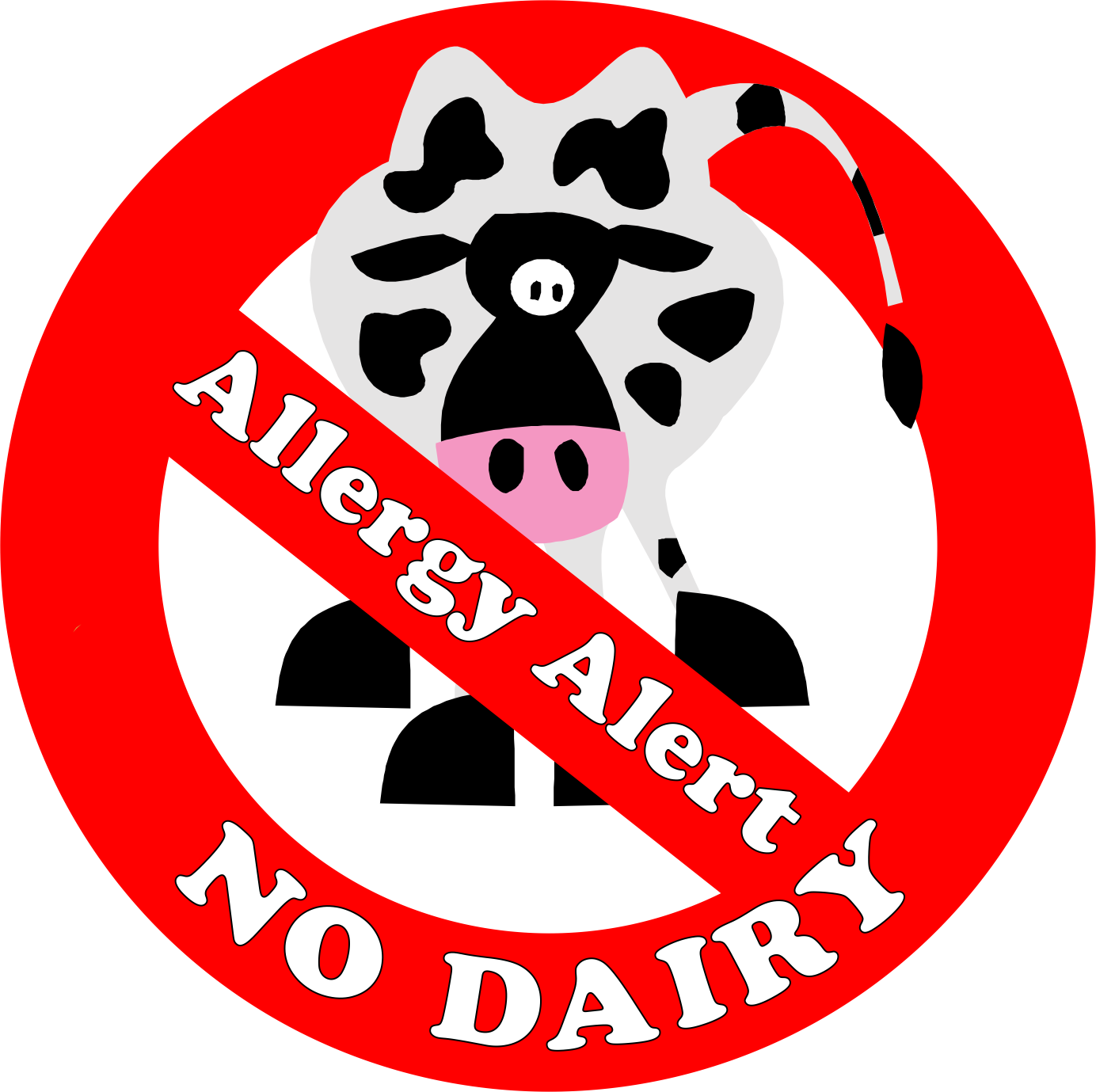 Flu clipart dust allergy. No dairy alert poster