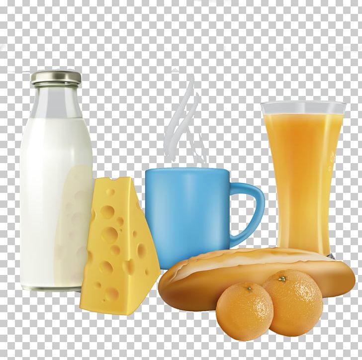 Orange coffee smoothie breakfast. Dairy clipart milk juice