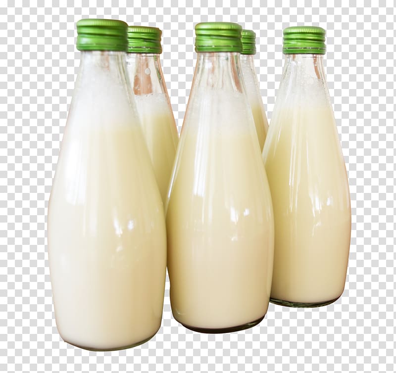 Dairy clipart soy milk. Latte bottle cows transparent