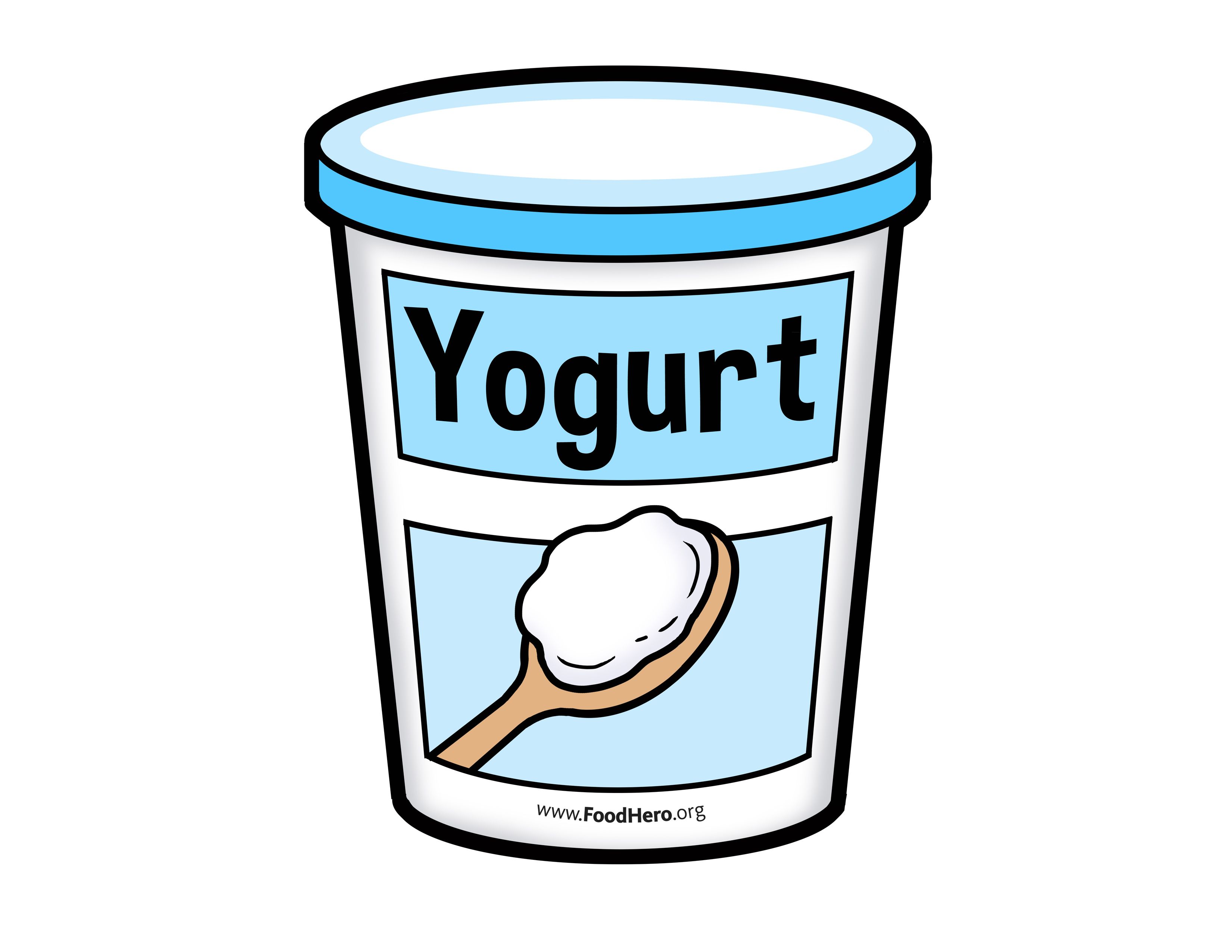 Illustration ingredients in . Dairy clipart vanilla yogurt