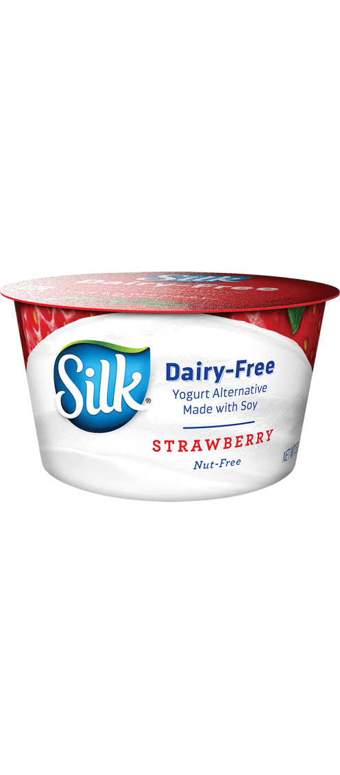 Strawberry soy dairy free. Yogurt clipart yogurt container