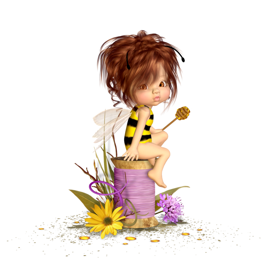 daisies clipart bee