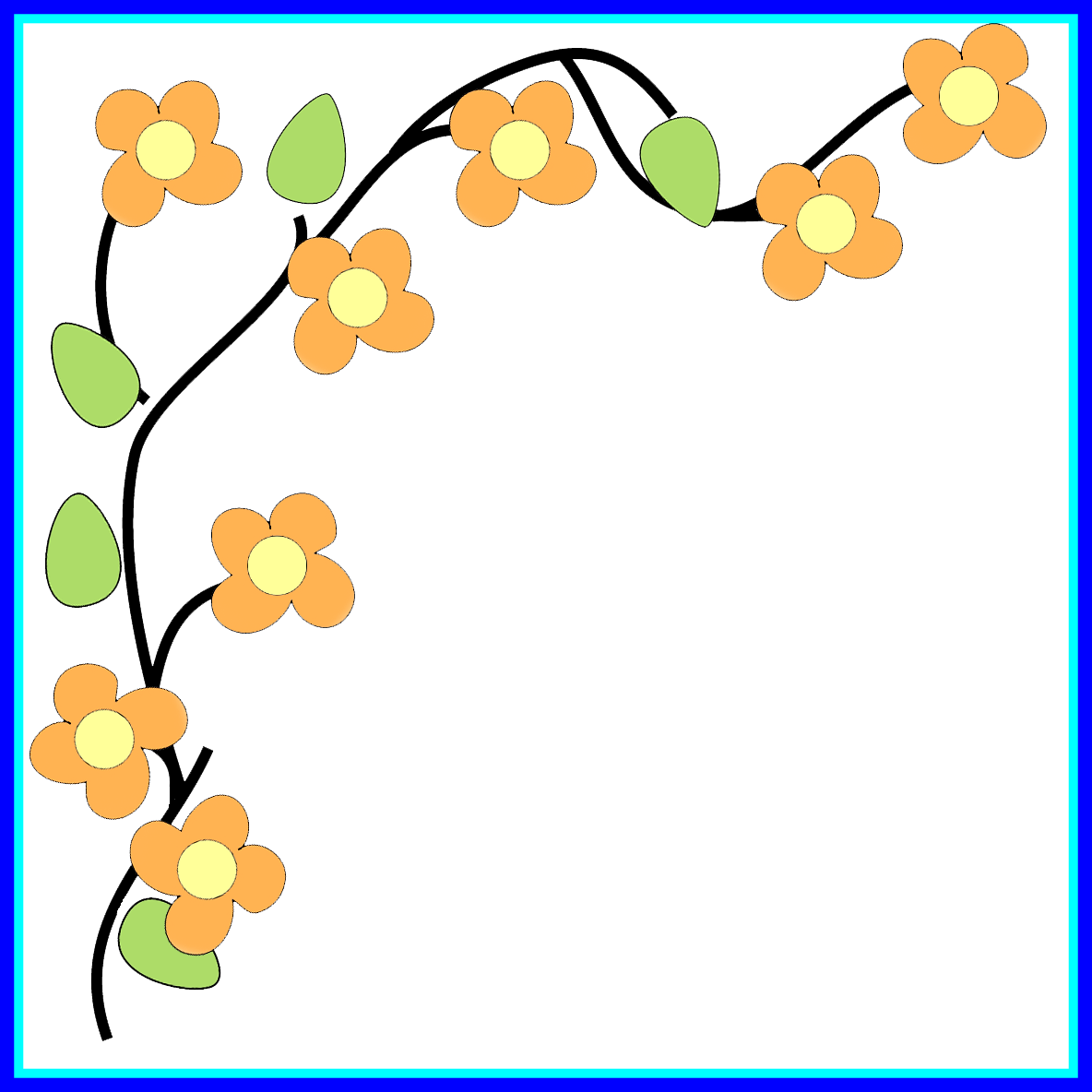 daisies clipart boarder