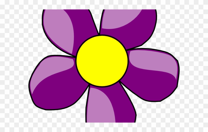 flower clipart purple