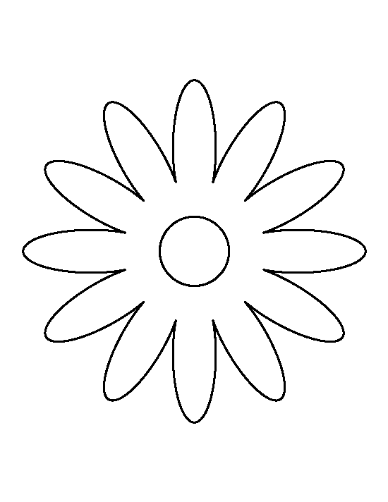 outline clipart daisy