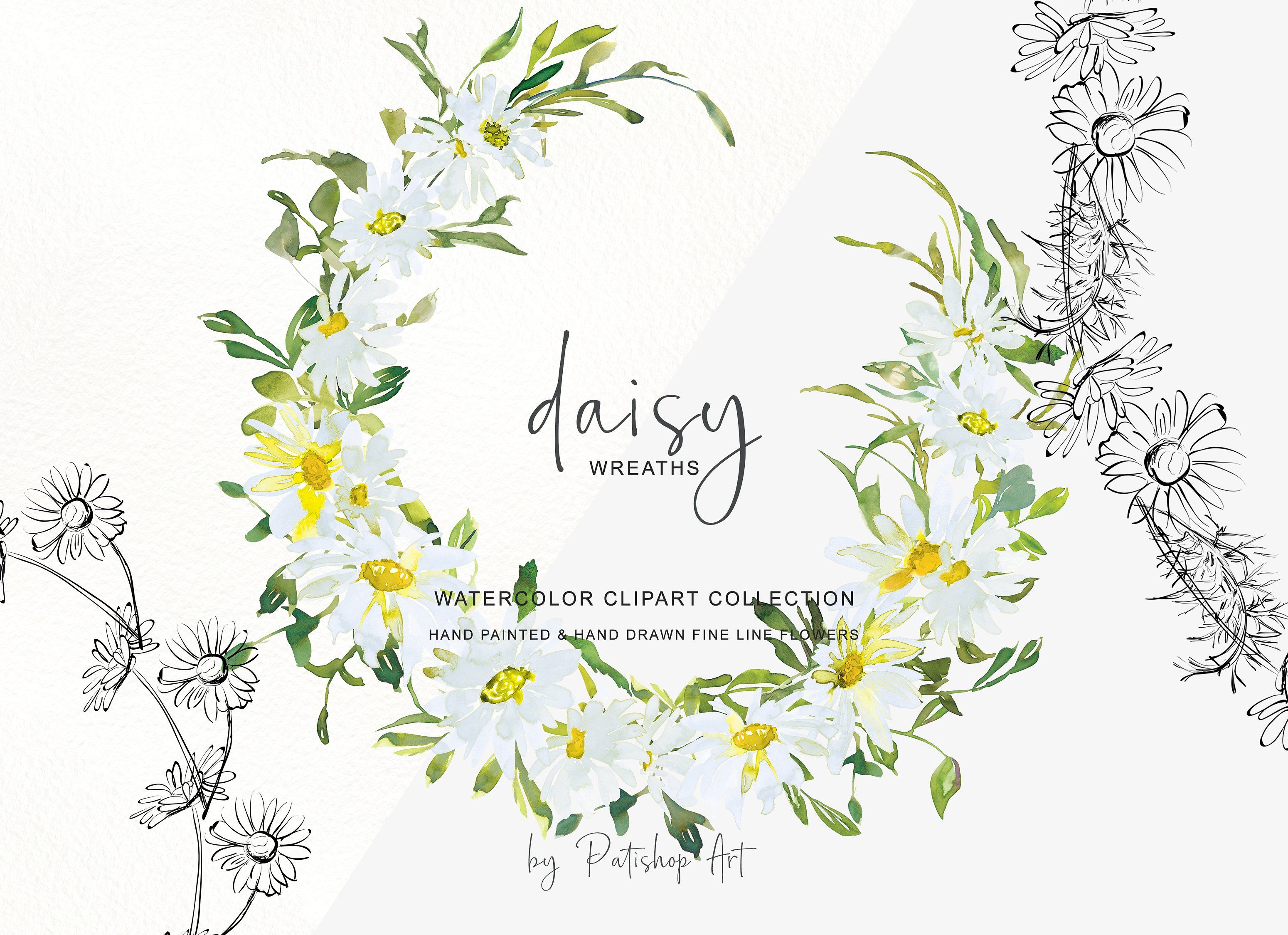 daisies clipart daisy wreath