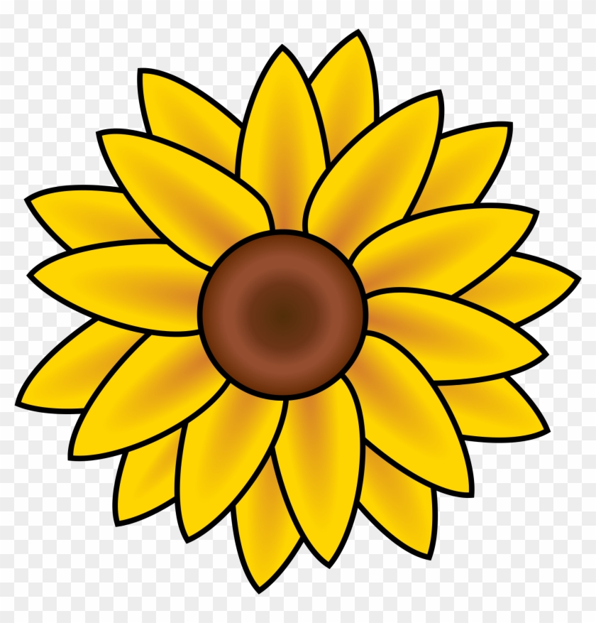 Daisies clipart flower head. Sunflower yellow clip art