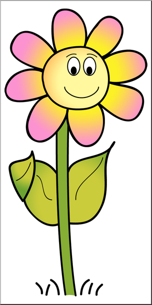 Daisies clipart happy. Clip art smiling daisy