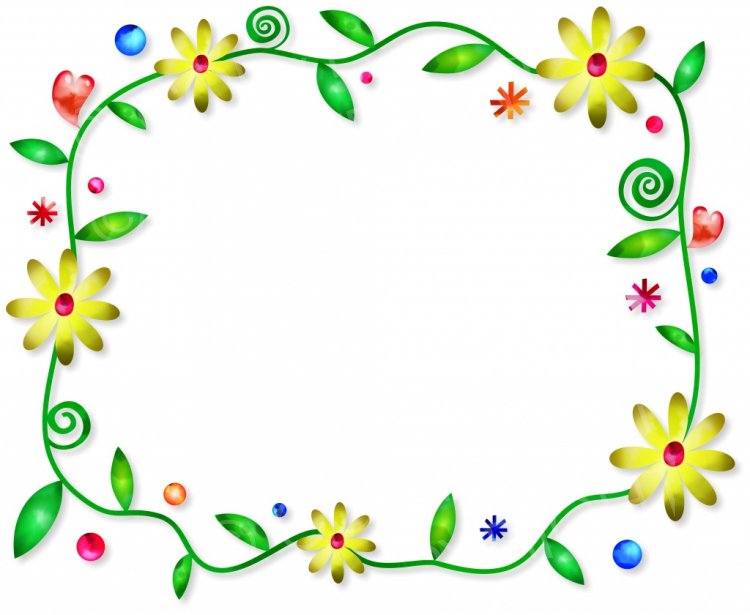 daisies clipart page border