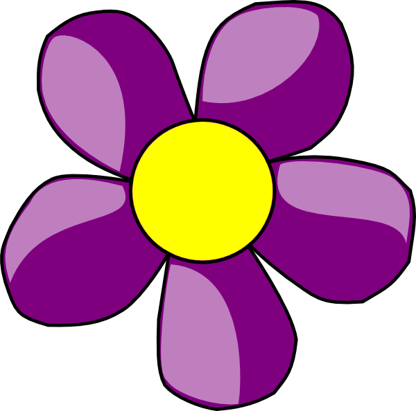 daisy clipart purple