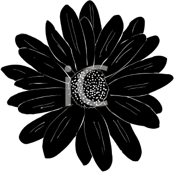 daisies clipart silhouette