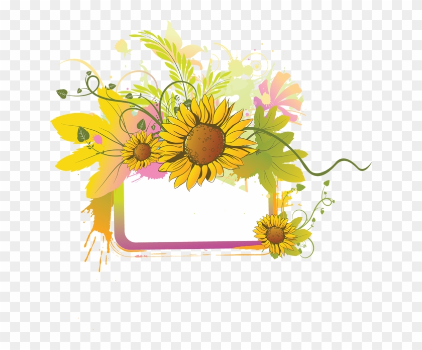 Flowers borders daisy clip. Daisies clipart yellow floral border