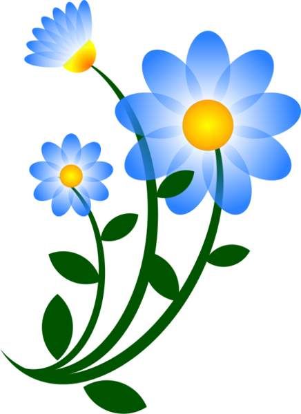 daisy clipart blue daisy flower